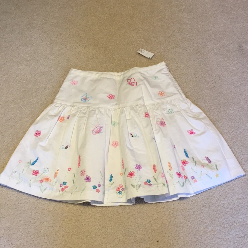 NWT Talbots embroidered skirt